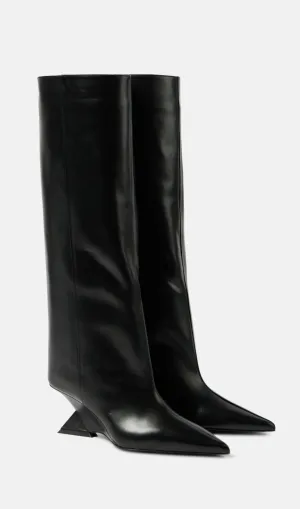Astrid Heterotypic Knee-high Boots - Black