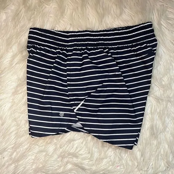 Athleta Print Racer Run Shorts
