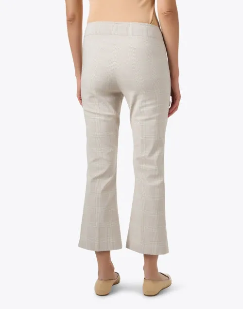 Avenue Montaigne - Women - Wheat Plaid Leo Crop Flare Pant