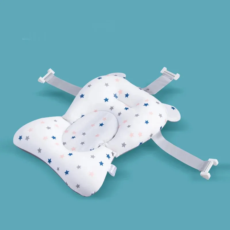 Baby Bath Seat Support Mat  Soft Anti Slip Cushion for Infants