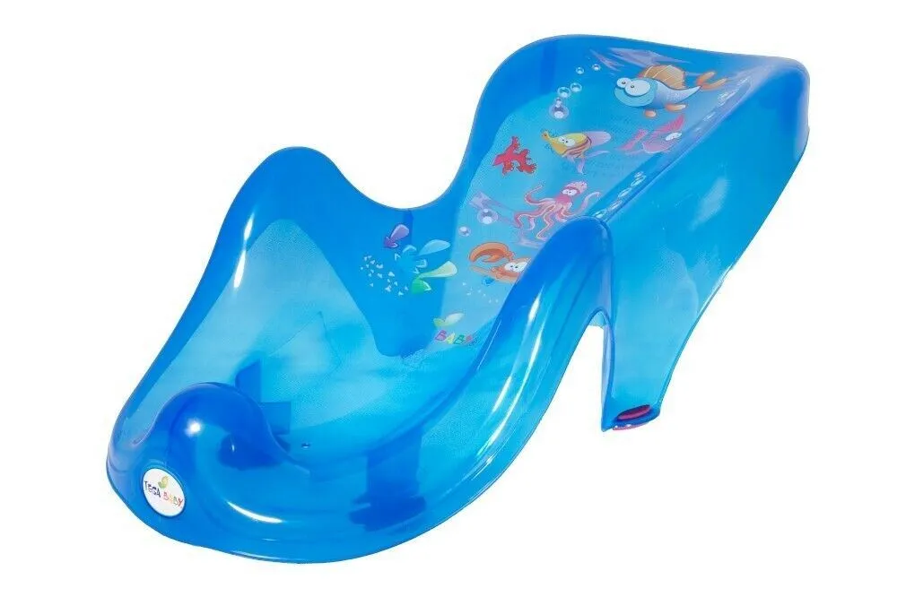 Baby Bath Support Seat Toddler Kids Anatomic Bath Chair Safe Non-Slip Tega Baby Aqua Blue