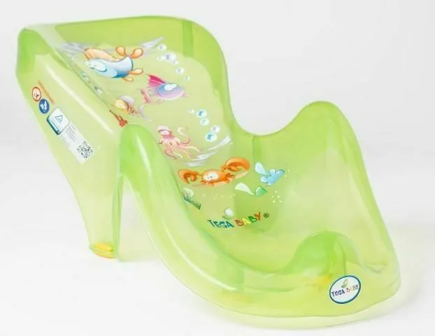 Baby Bath Support Seat Toddler Kids Anatomic Bath Chair Safe Non-Slip Tega Baby Aqua Green