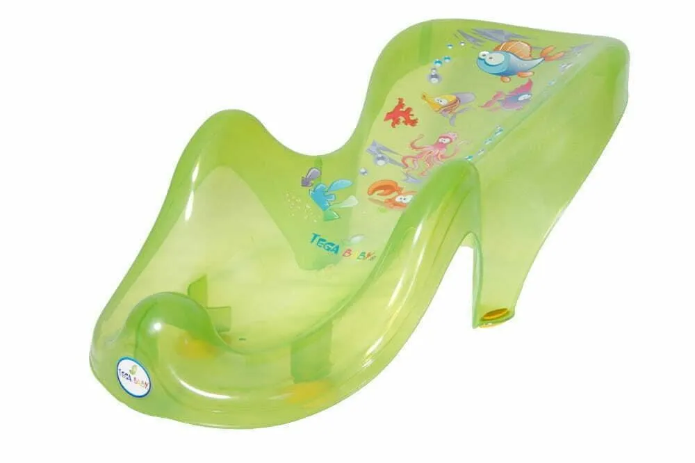 Baby Bath Support Seat Toddler Kids Anatomic Bath Chair Safe Non-Slip Tega Baby Aqua Green