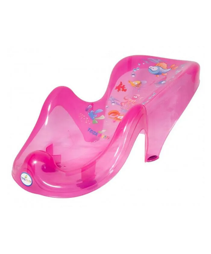 Baby Bath Support Seat Toddler Kids Anatomic Bath Chair Safe Non-Slip Tega Baby Chair Aqua Pink
