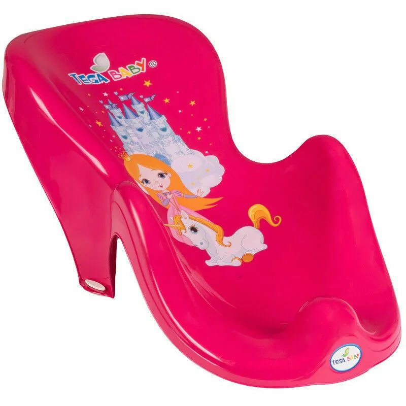 Baby Bath Support Seat Toddler Kids Anatomic Bath Chair Safe Non-Slip Tega Baby Princess Pink