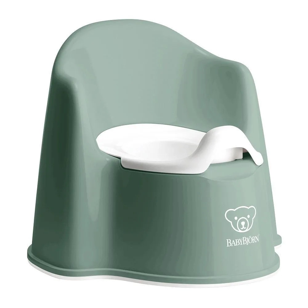 Baby Bjorn Potty Chair (Deep Green/White)