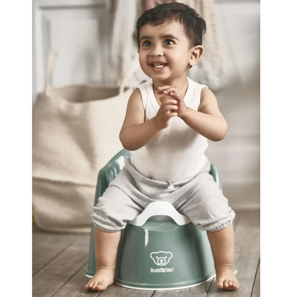 Baby Bjorn Potty Chair (Deep Green/White)