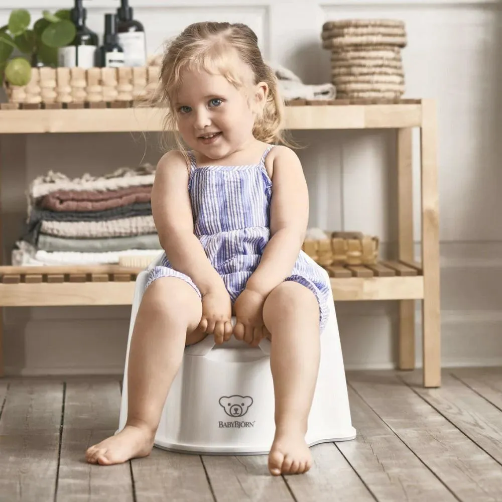 Baby Bjorn Potty Chair (White/Grey)
