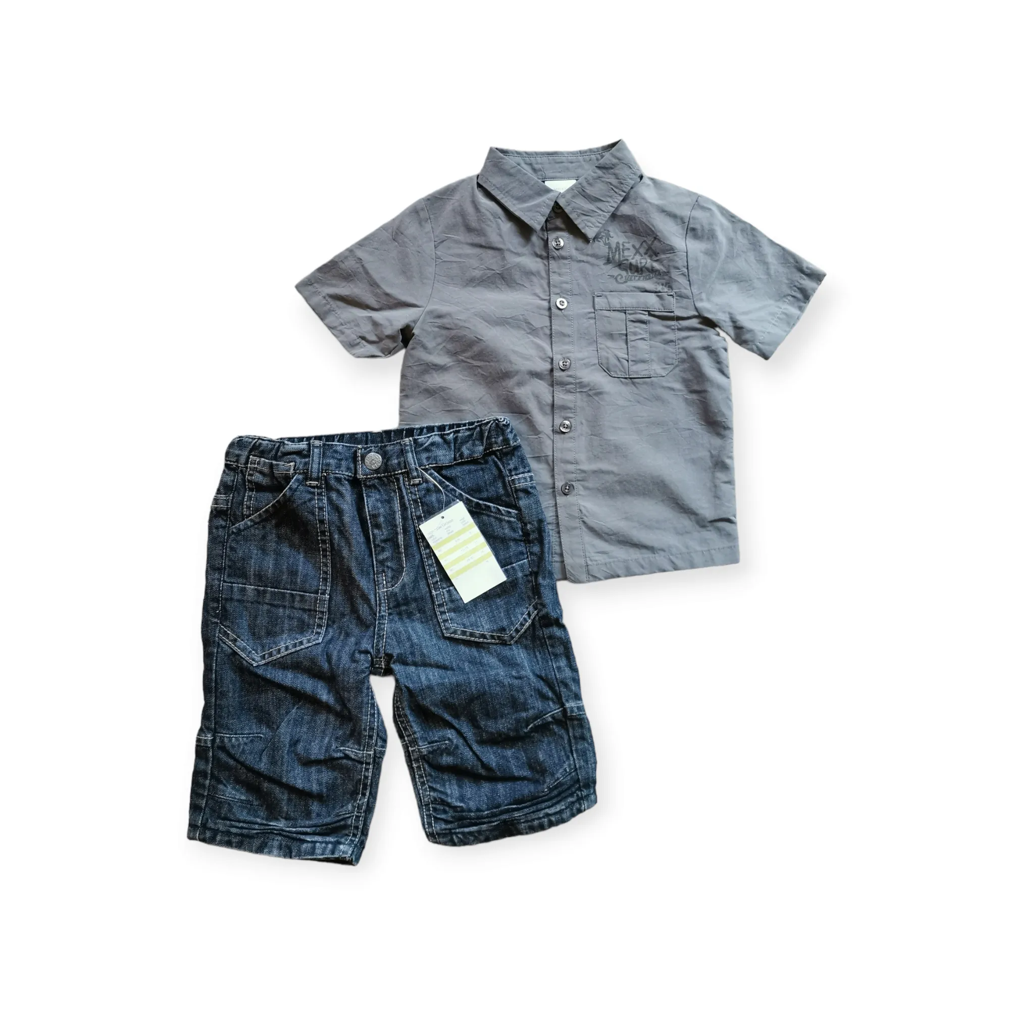 BABY BOY SIZE 18/24 MONTHS - MEXX, 2 Piece Mix N Match Stylish Summer Outfit NWT B33