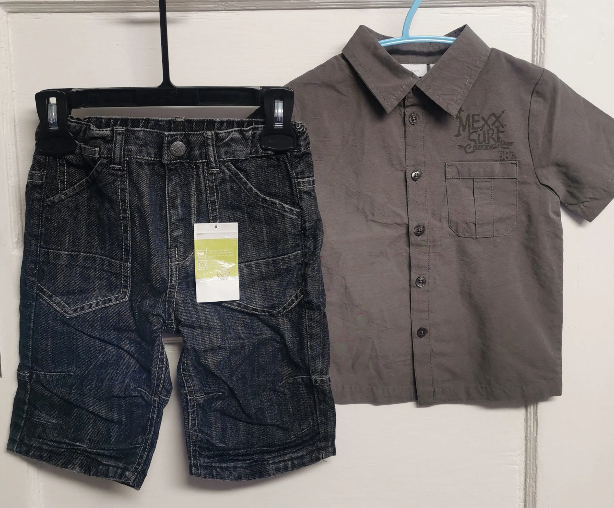 BABY BOY SIZE 18/24 MONTHS - MEXX, 2 Piece Mix N Match Stylish Summer Outfit NWT B33