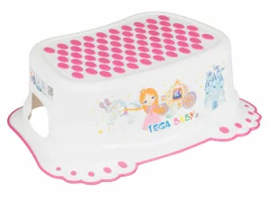 Baby Kids Step Stool Safe Non-Slip Toddlers Potty Training Princess White