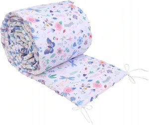 Baby Padded Bumper 180cmx30cm Cotton Protection fit COT On The Meadow