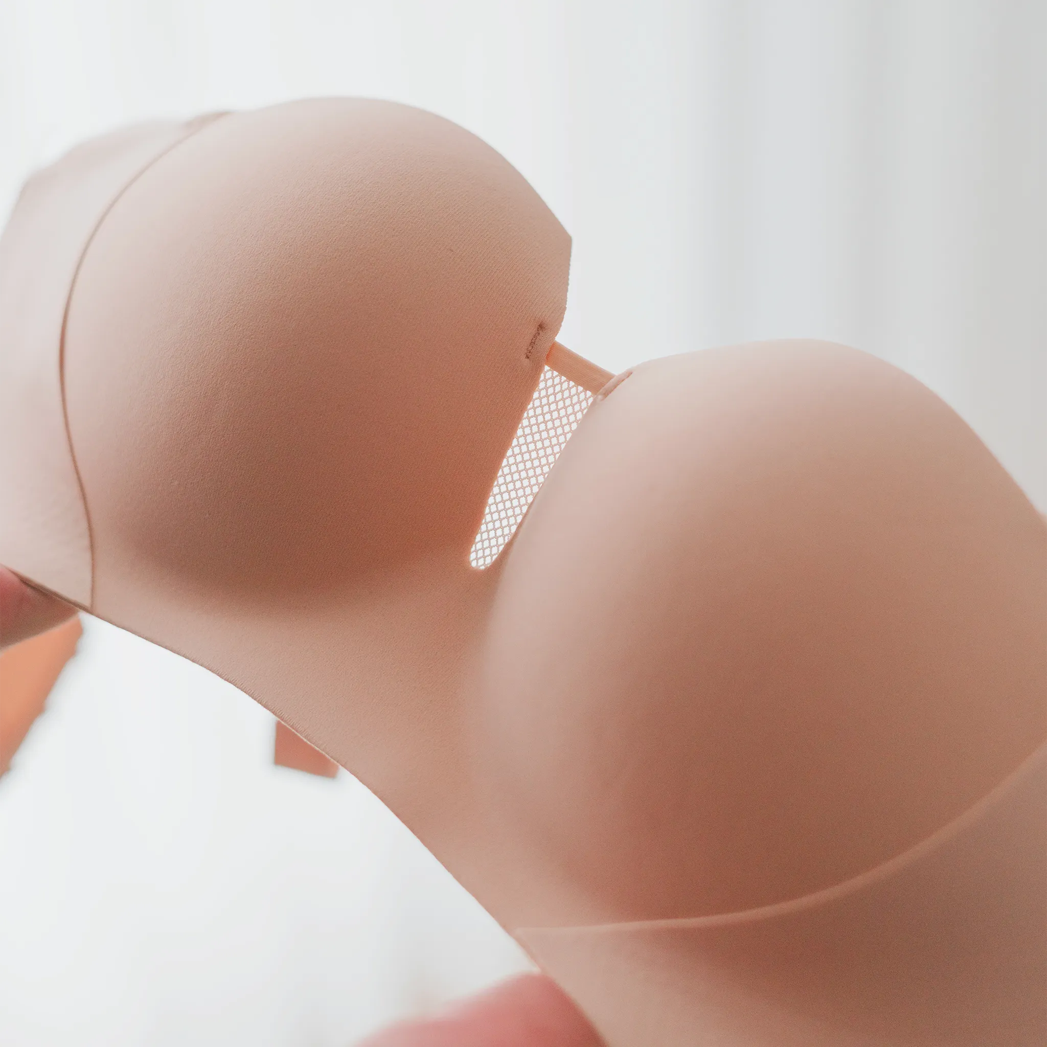 [BACKORDER OPEN] Oompharific! Anti-Slip Super Push Up Seamless Wireless Bra in Pinkish Nude