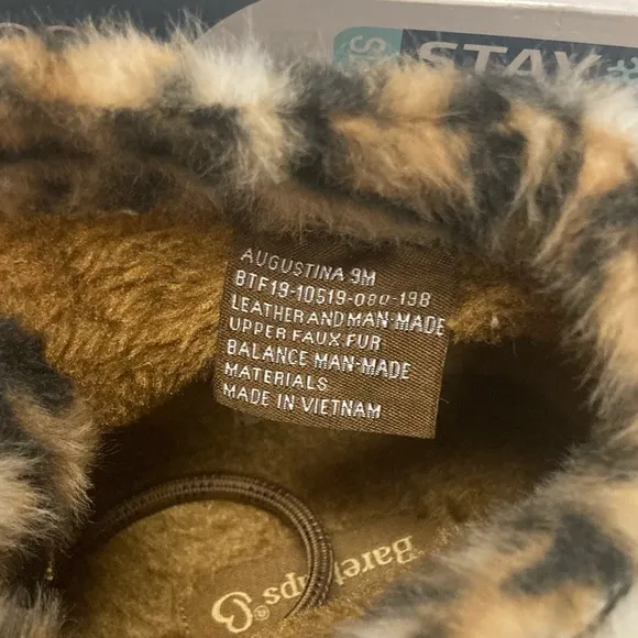 Baretraps Augustine Leopard lace-up Bootie. Size 9M. New w/box.