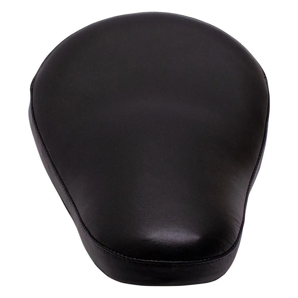Bates Style Solo Seat - Black Leather- Smooth
