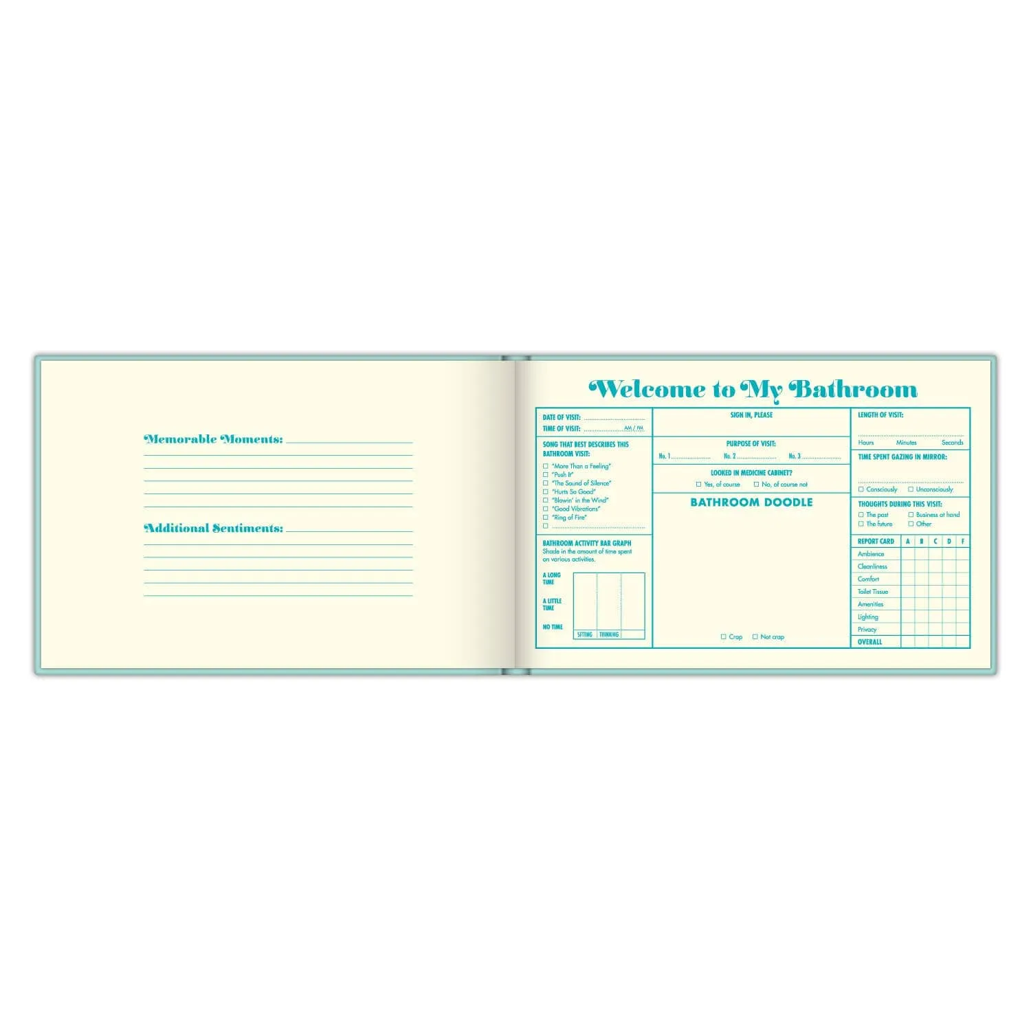 ***Bathroom Guest Book