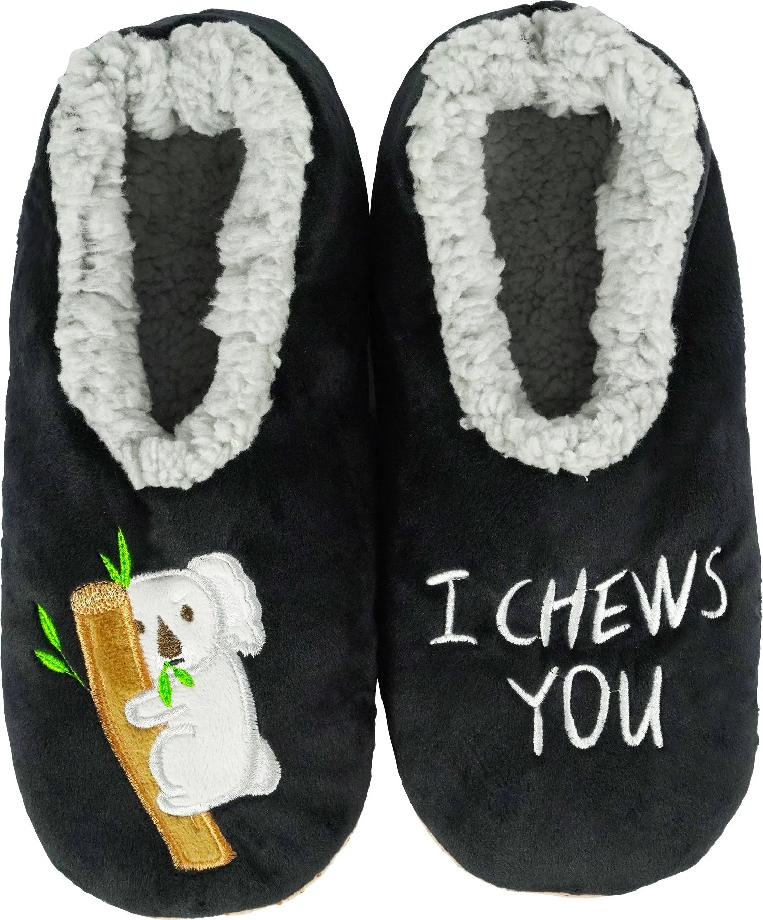 BenSorts Fuzzy Slipper Socks for Women Funny House Slippers with Grips