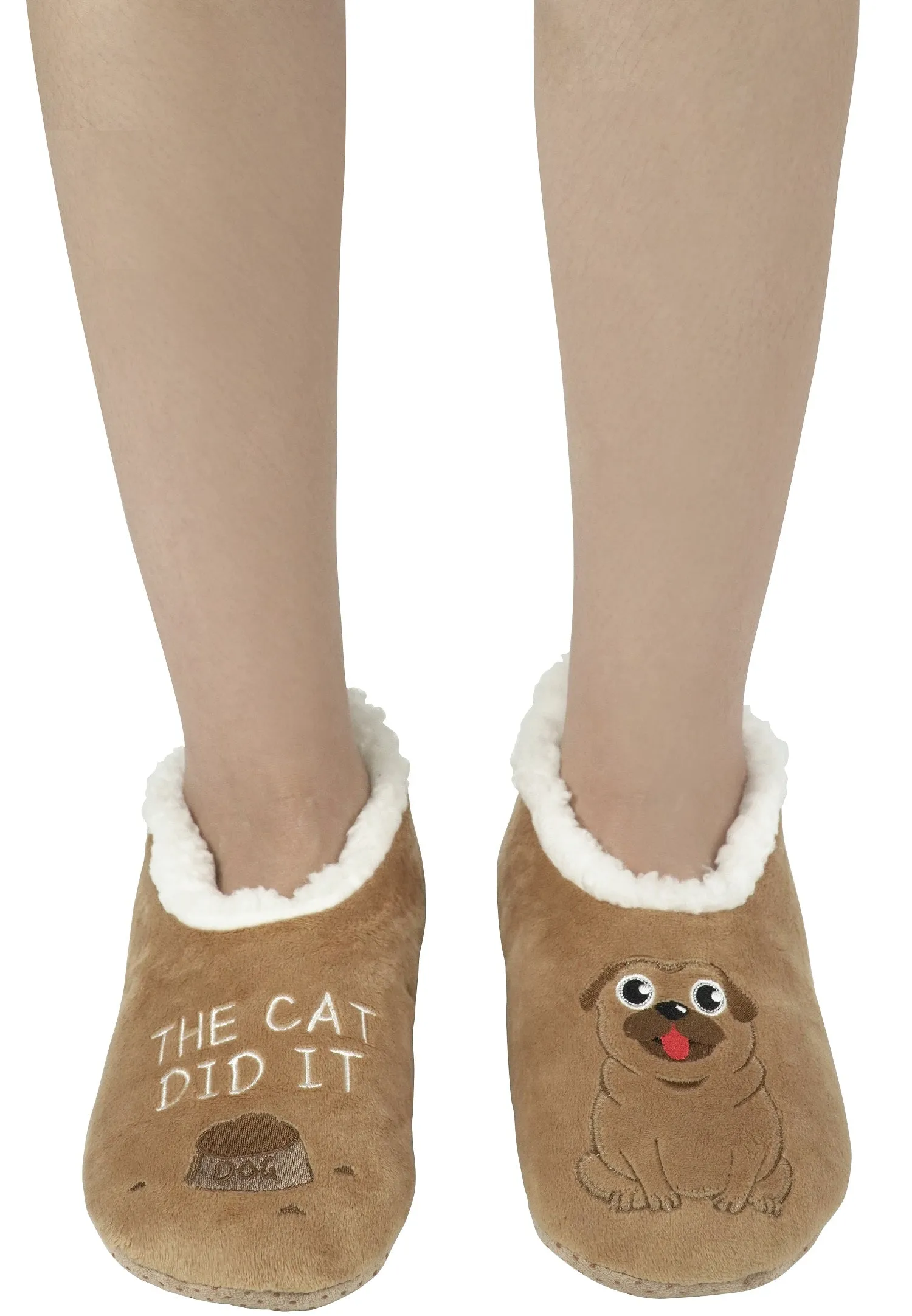 BenSorts Fuzzy Slipper Socks for Women Funny House Slippers with Grips