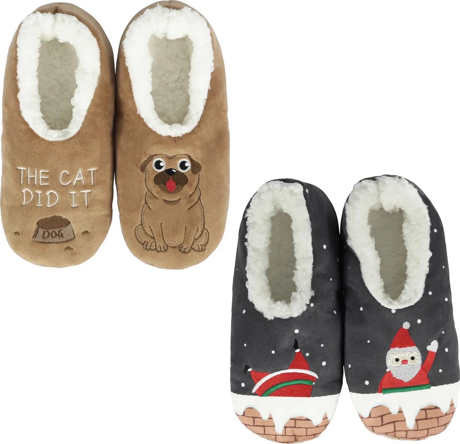 BenSorts Fuzzy Slipper Socks for Women Funny House Slippers with Grips