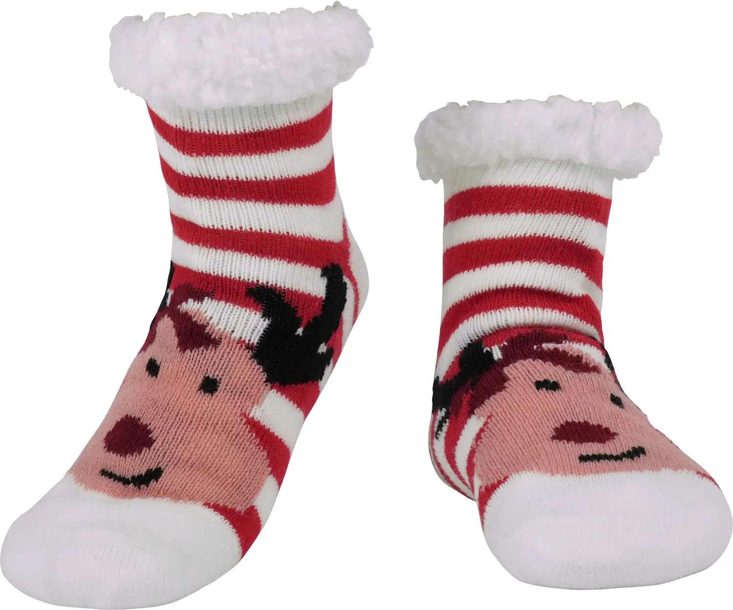 BenSorts Kids Slipper Socks Girls Boys Warm Fuzzy Fleece Christmas Socks Gift Stocking Stuffers