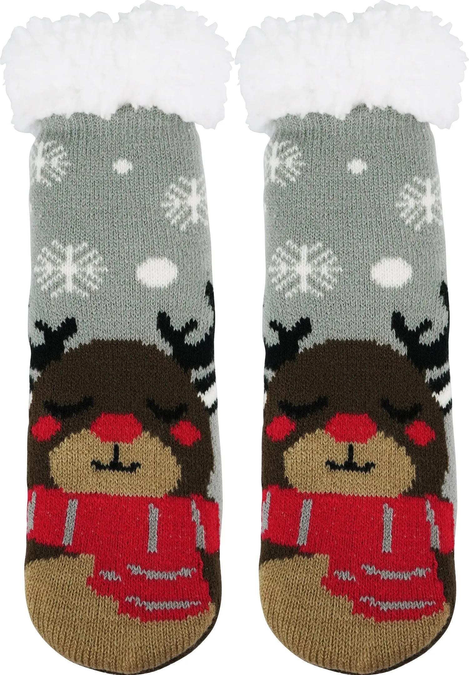 BenSorts Kids Slipper Socks Girls Boys Warm Fuzzy Fleece Christmas Socks Gift Stocking Stuffers