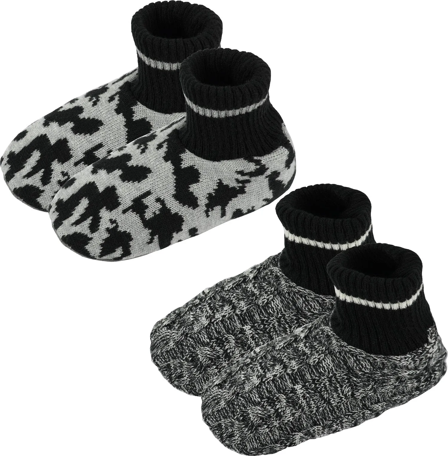BenSorts Men Fuzzy Slipper Socks with Grippers Non Slip Indoor House Socks Christmas Gifts