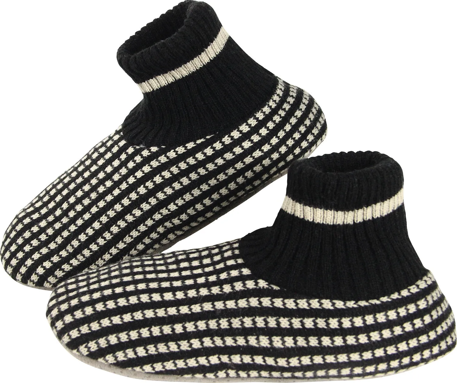 BenSorts Men Fuzzy Slipper Socks with Grippers Non Slip Indoor House Socks Christmas Gifts