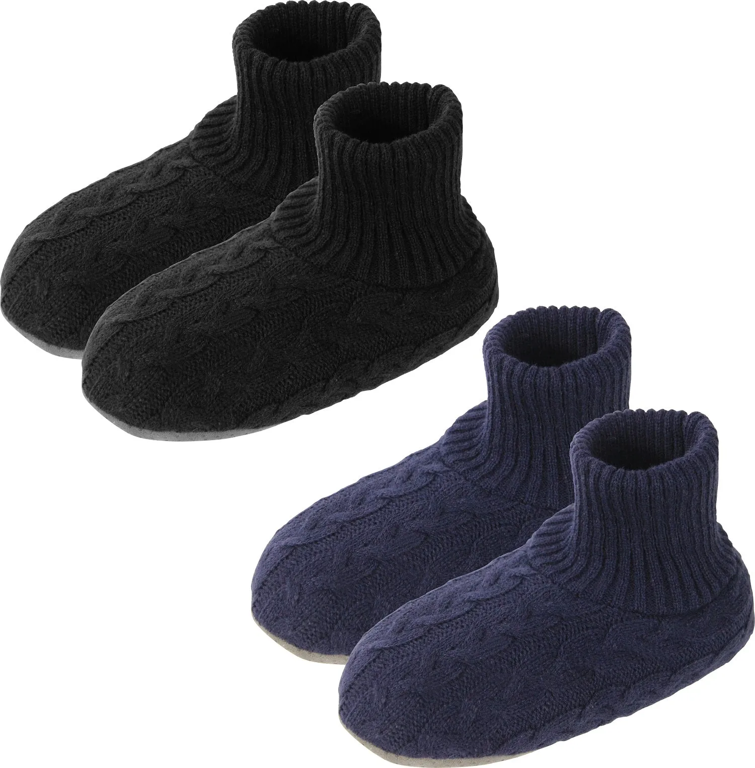 BenSorts Men Fuzzy Slipper Socks with Grippers Non Slip Indoor House Socks Christmas Gifts