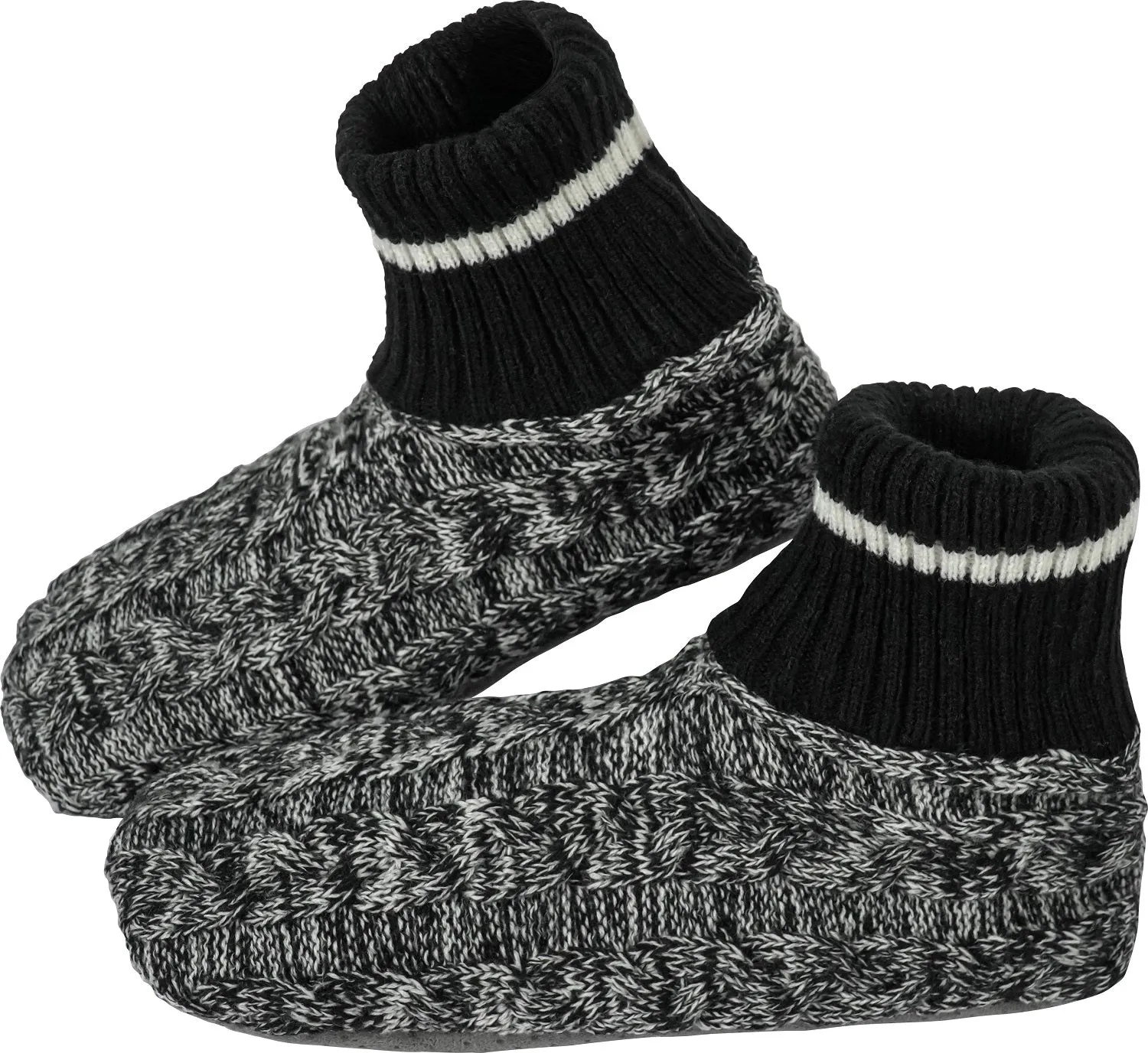 BenSorts Men Fuzzy Slipper Socks with Grippers Non Slip Indoor House Socks Christmas Gifts
