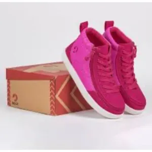 Billy Classic D/R Pink Print Sneakers Size 9 XDR Extra Wide With Zipper Closure