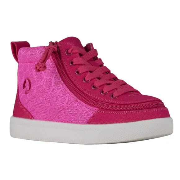 Billy Classic D/R Pink Print Sneakers Size 9 XDR Extra Wide With Zipper Closure