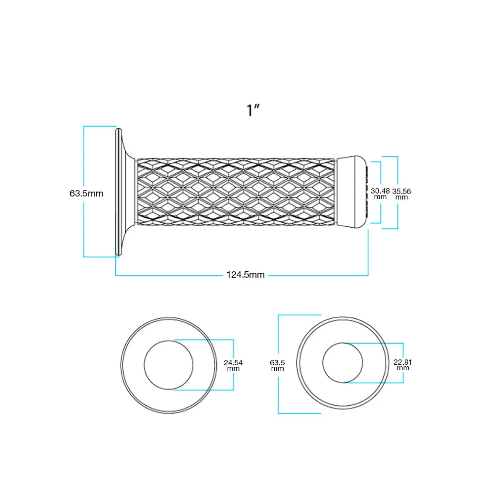BILTWELL THRUSTER GRIP 1" [GREY]