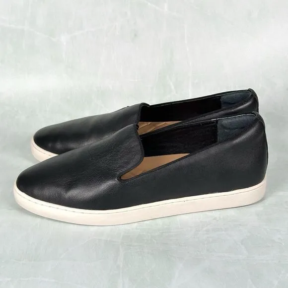 Birdies Shoes Women’s Size 9.5 The Swift Black Smooth Leather Slip On Sneaker