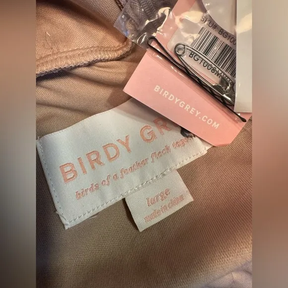 Birdy Grey Elsye Dress Mesh Dusty Rose Women’s Bridal Bridesmaid NWT Large Maxi