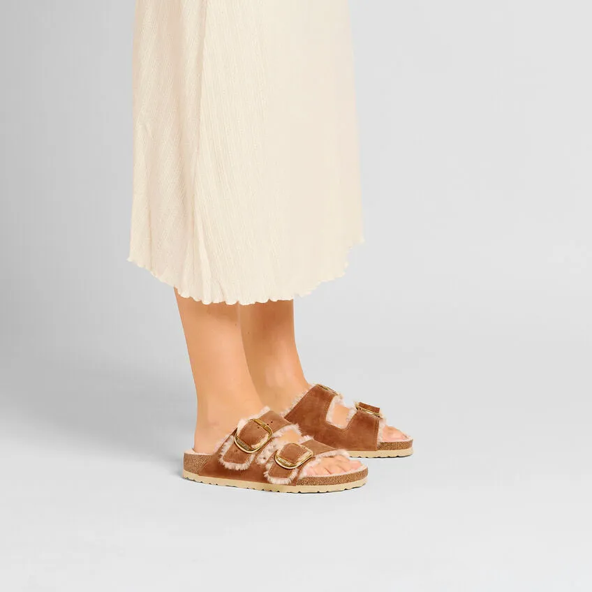 Birkenstock Arizona Big Buckle Shearling Oiled Leather