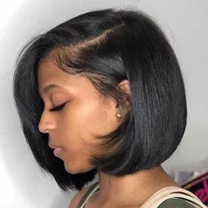 Black Bob Natural Soft Straight Wig