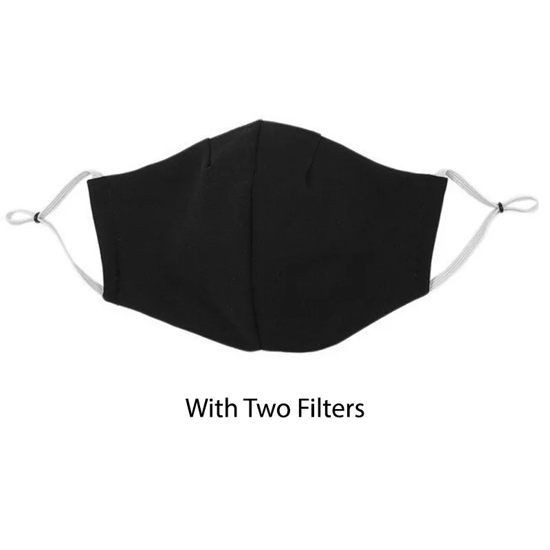 Black Face Mask with Filters