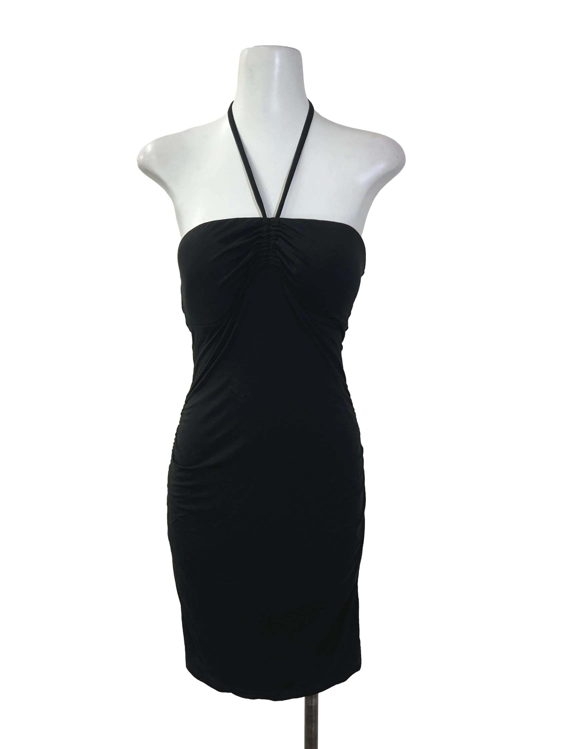 Black Halter Bodycon Dress