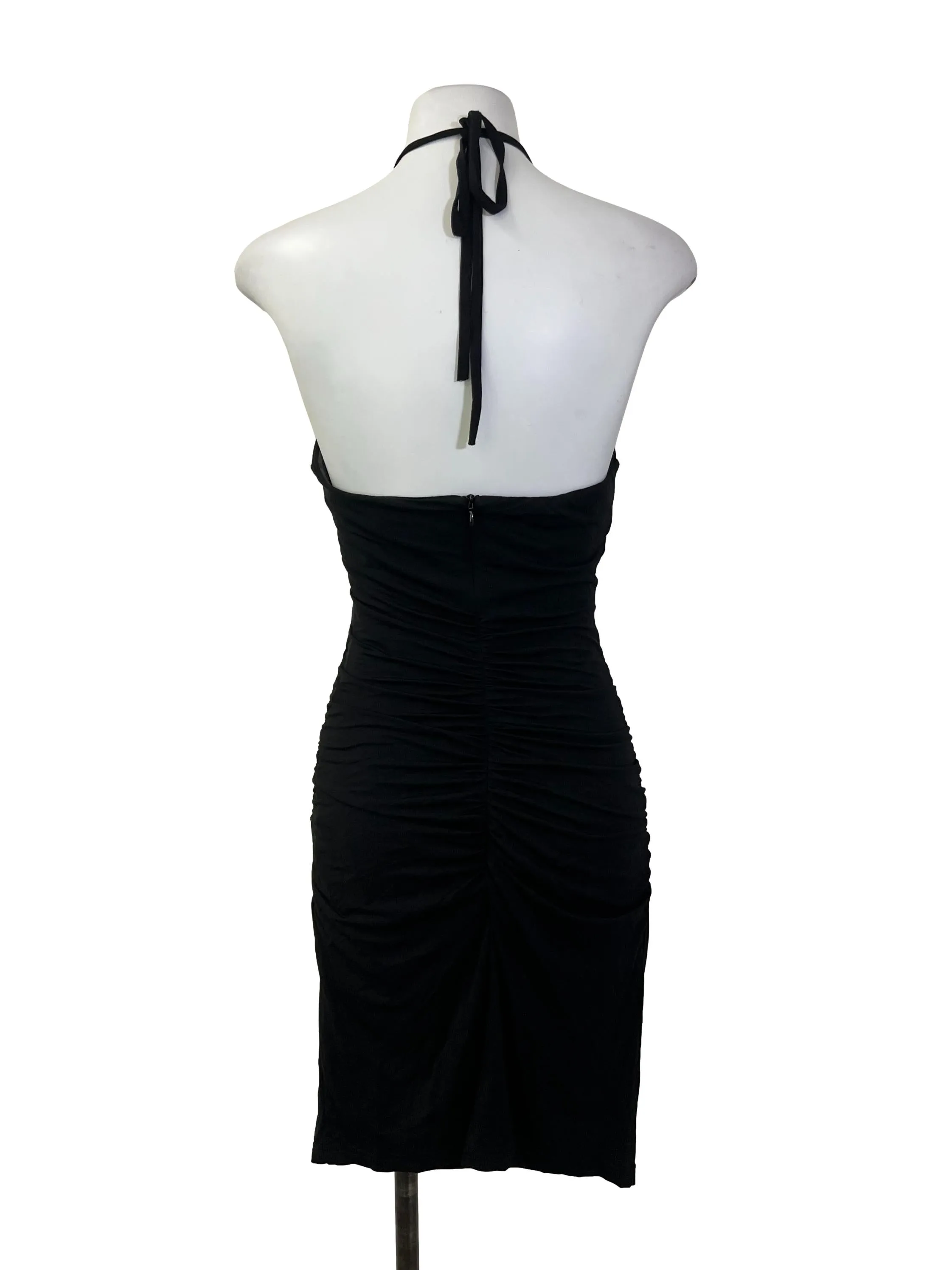 Black Halter Bodycon Dress