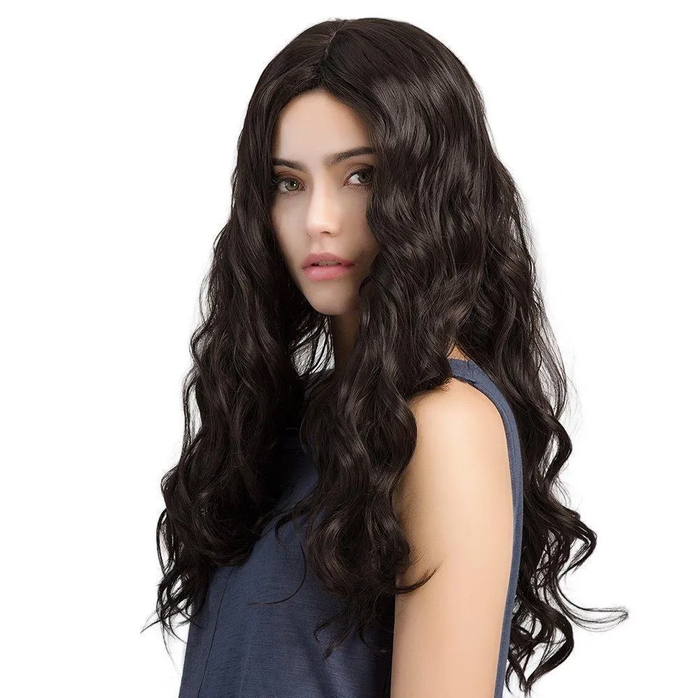 Black sex Long wave curls hair