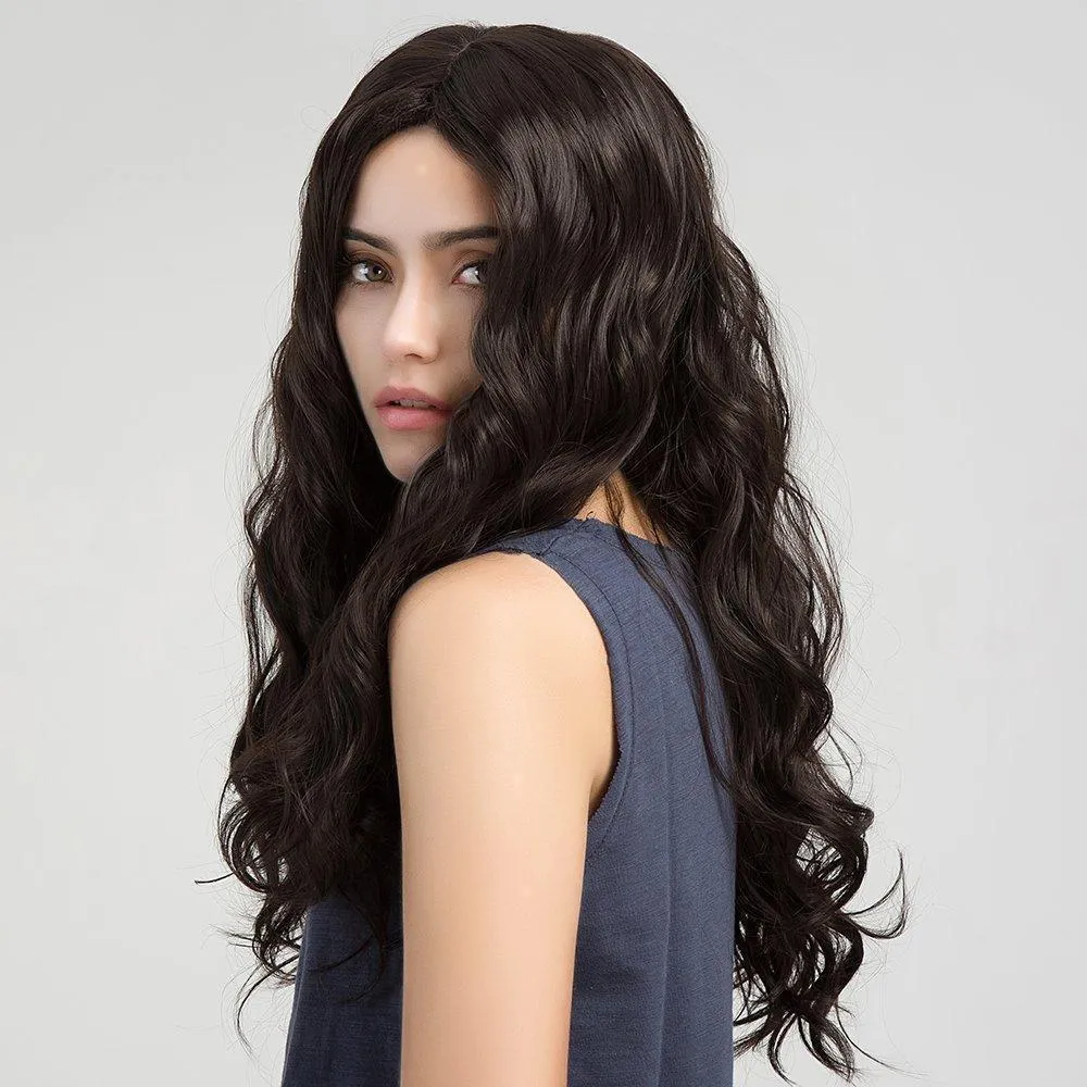 Black sex Long wave curls hair