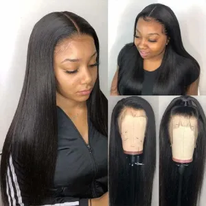 Black Silky Straight Wigs