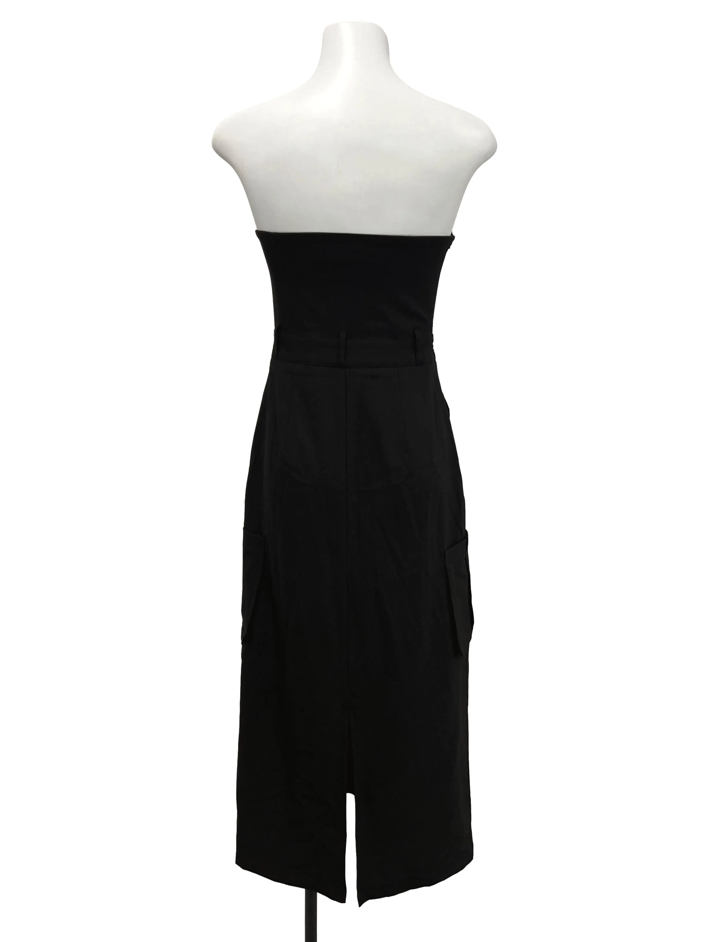 Black Tube Cargo Dress