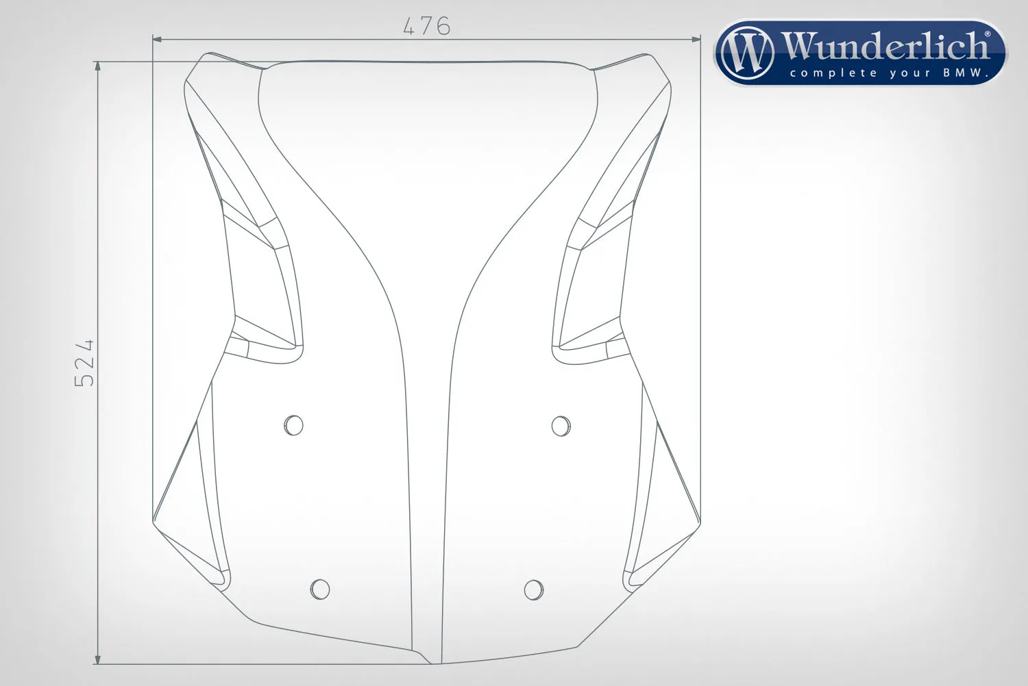 BMW Series GS Screen - Windscreen Marathon (H: 524 mm)