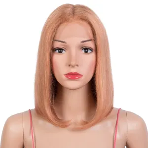 Bob Lace Front Wigs Human Hair Straight T Part Lace Wig