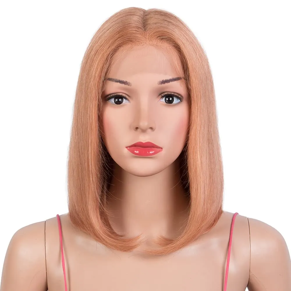 Bob Lace Front Wigs Human Hair Straight T Part Lace Wig