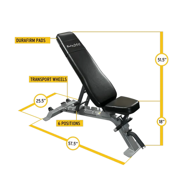 BODY SOLID PRO CLUBLINE ADJUSTABLE BENCH - SFID325