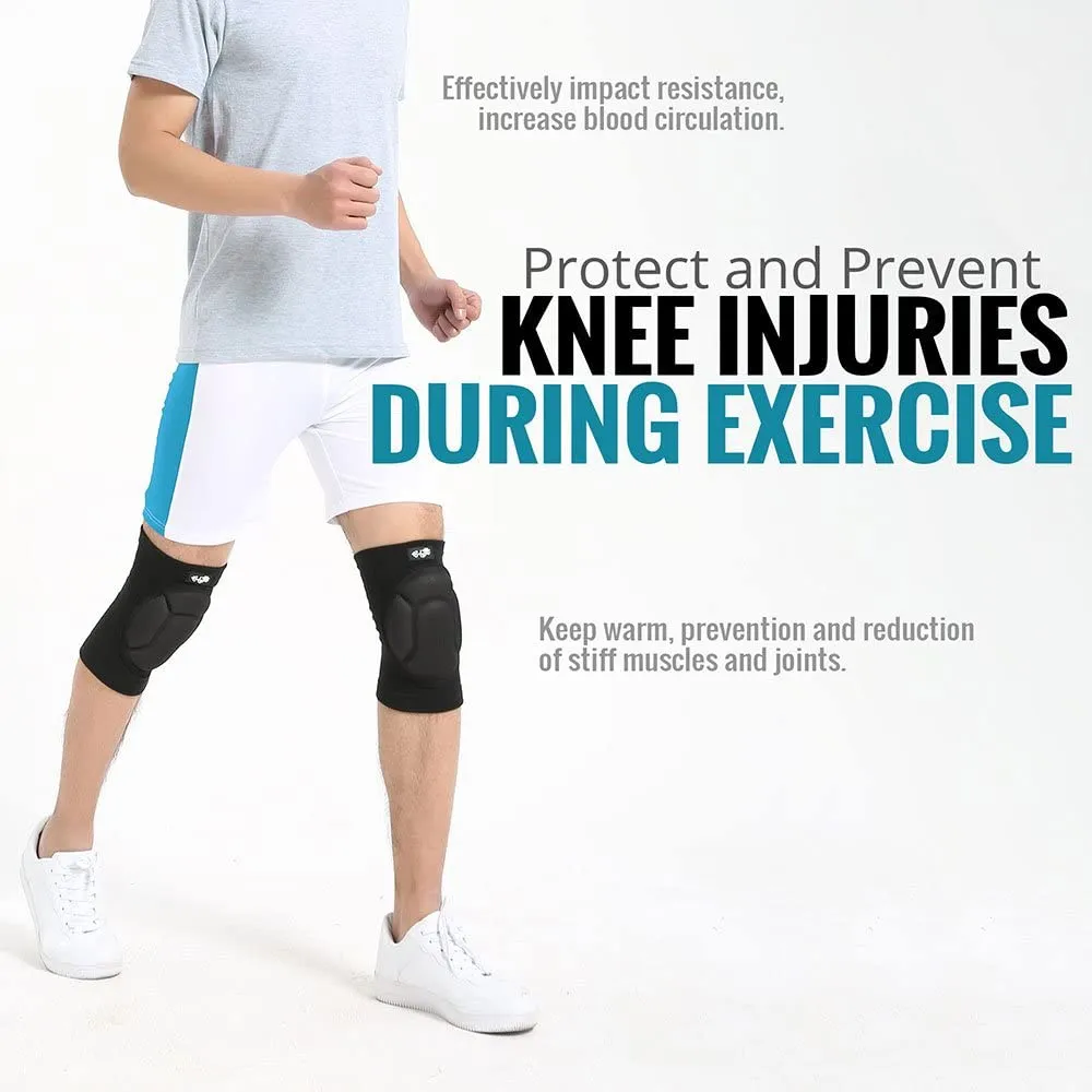 Bodyprox Protective Knee Pads, Thick Sponge Anti-Slip, Collision Avoidance Knee Sleeve