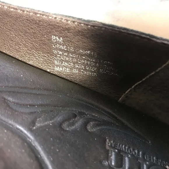 Born Gold Leather Strap Accent Metallic Flats