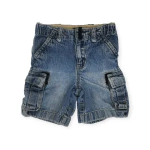 BOY SIZE 2 YEARS - Baby GAP, Cargo Denim Shorts EUC B43